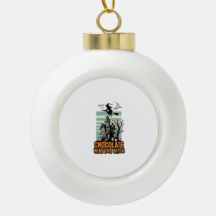 Heksen Chocolade Shirt Zoete Halloween Traktatie O Keramische Bal Ornament