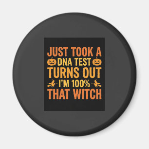 Heksen DNA-test Grappig Ontwerp voor Halloween Magneet