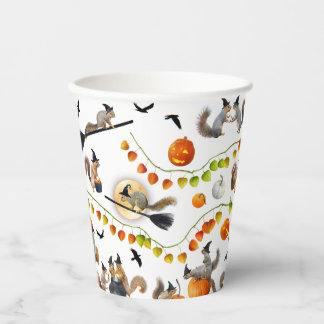 Heksen Eekhoorns Halloween Papieren Bekers