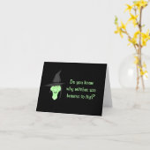 Heksen en bezems kaart (Gele Bloem)