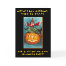 Heksen en Gobblins Bloedige Tekst Halloween Party