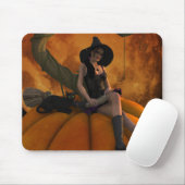 Heksen en katten op Giant Pumpkin Muismat (Met muis)