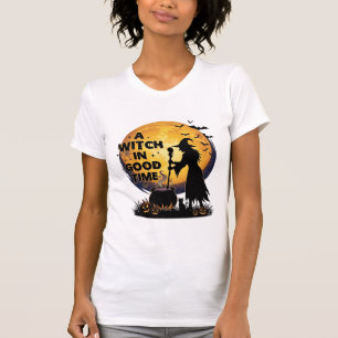 Heksen Goede Tijd Halloween Maan Ketel_1 T-shirt