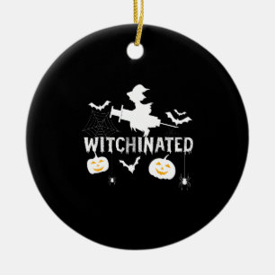 Heksen Halloween 2021 Kostuum Grappige Heks Keramisch Ornament