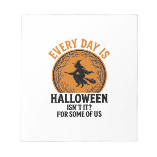 Heksen Halloween Elke Dag Is Halloween Grappig Vin Notitieblok