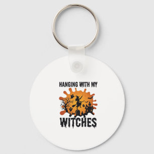 Heksen Halloween Heksenbezem Behekst Huis Sleutelhanger
