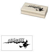 Heksen Halloween Rubberstempel (Gestempeld)
