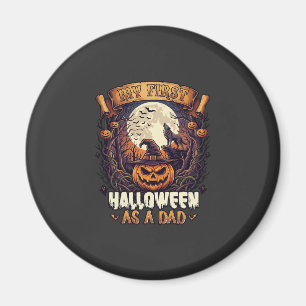 Heksen Halloween Vliegende Heks Behekst Huis Magneet