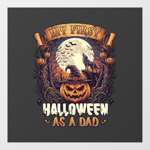 Heksen Halloween Vliegende Heks Behekst Huis Raamsticker