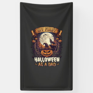 Heksen Halloween Vliegende Heks Behekst Huis Spandoek