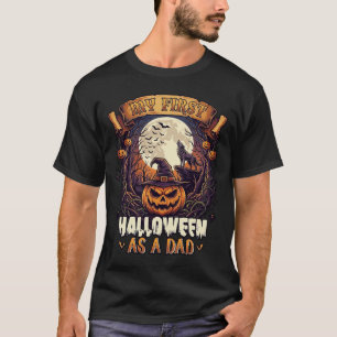 Heksen Halloween Vliegende Heks Geest Huis T-shirt