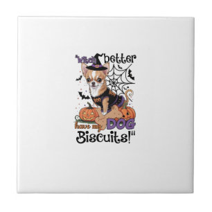 Heksen hebben mijn hondenkoekjes beter Cute Hallow Tegeltje