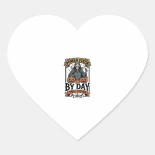 Heksen heks voor batterij reparatie Funny Hallowee Hart Sticker