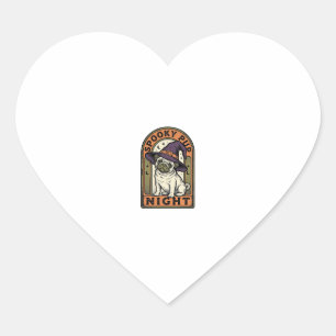 Heksen Honden Vintage Gravure Shirt Ontwerp Hart Sticker