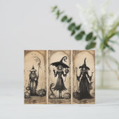  heksen oude Halloween Decoupage Briefkaart (Staand voorkant)