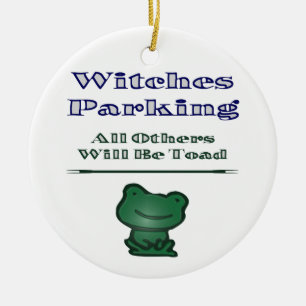 Heksen parkeren keramisch ornament
