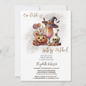 Heksen Pet Pompoen Drink Halloween Vrijgezellenfee Kaart (Voorkant)