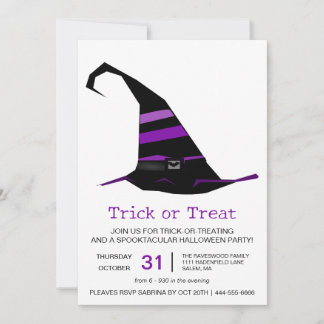 Heksen Pet Trick or treat Halloween Party Kaart