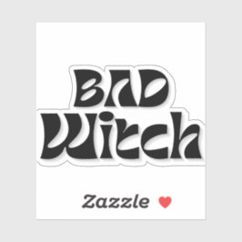 Heksen petten doorzichtig sticker