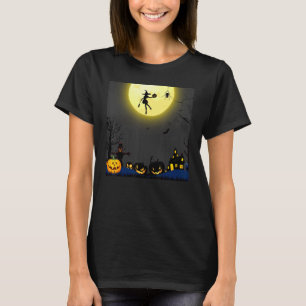 Heksen spelen op een donkere woestijnbank t-shirt