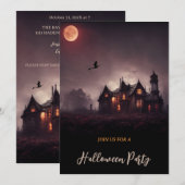 Heksen Spooky Lair Halloween Kaart (Voorkant / Achterkant)