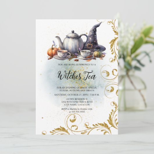 Heksen thee kaart (Staand voorkant)