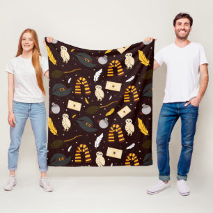 Heksen, tovenaars & magisch patroon fleece deken