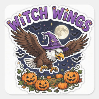 Heksen Vleugels Sticker — Witkopzeearend Heksenhoe