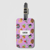 Heksen, vogelverschrikkers en leeuwen bagagelabel (Voorkant (verticaal))