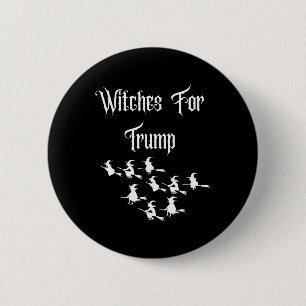 Heksen Voor Trump - Grappige Trump Halloween Verki Ronde Button 5,7 Cm