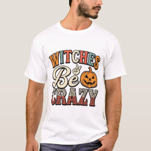 Heksen zijn gek Vintage Halloween T-shirt ontwerp_