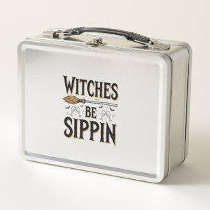 Heksen Zijn Slurpen Vintage Halloween Drank Shirt_
