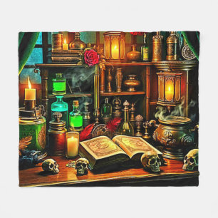 Heksenaltaar Mysterieuze Nachtbrouwsel Ontwerp Fleece Deken