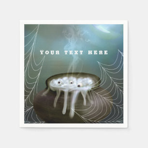 Heksenbrouwsel Spookachtig Halloween Feest Cauldro Servet