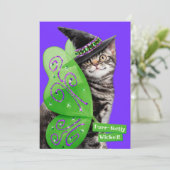 Heksenfee Kitten Kaart (Staand voorkant)