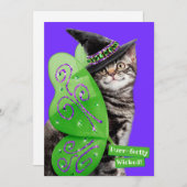 Heksenfee Kitten Kaart (Voorkant / Achterkant)