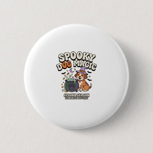 Heksenfeest Honden Magische Sfeer Ronde Button 5,7 Cm