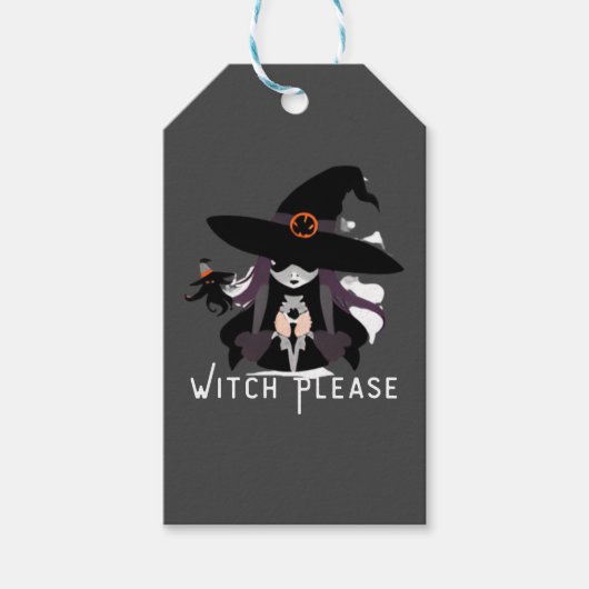 Heksengezicht Cadeaulabel (Voorkant)