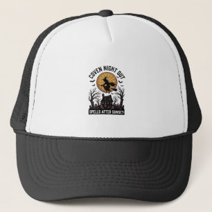 Heksenhemd met spookhuis Halloween Trucker Pet