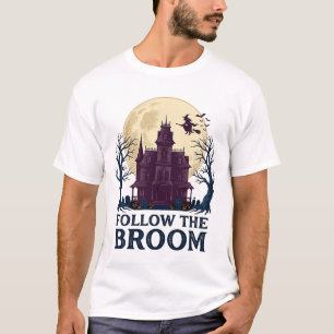 Heksenhemd voor Spokenhuis Vintage Halloween Grave T-shirt