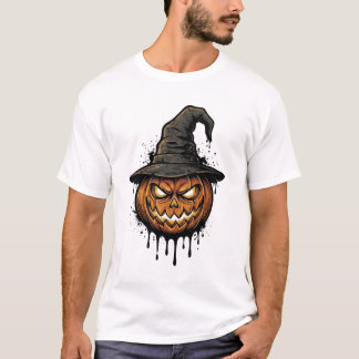 Heksenhoed Pompoen Halloween Grafisch_1 T-shirt
