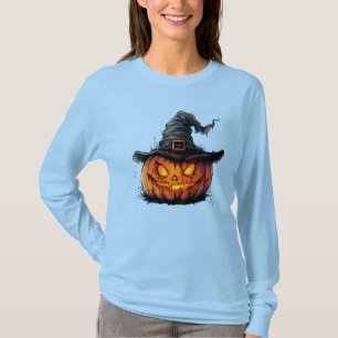 Heksenhoed van Boze Pompoen Heksen Halloween T-Shi T-shirt