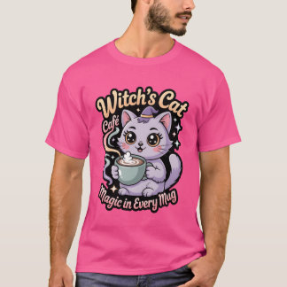 Heksenkat Cafe Magische Mok vrienden T-shirt