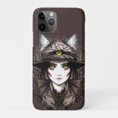 Heksenkat Halloween griezelig Schattige portret Case-Mate iPhone Case (Achterkant)