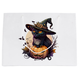 Heksenkat voor Halloween Groot Cadeauzakje