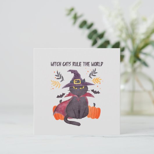 Heksenkatten regeren de wereld - Zwarte kat (Staand voorkant)
