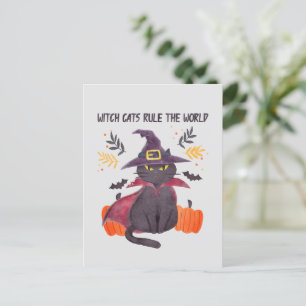 Heksenkatten regeren over de wereld briefkaart