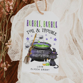 Heksenketel Halloween-cadeautags Cadeaulabel