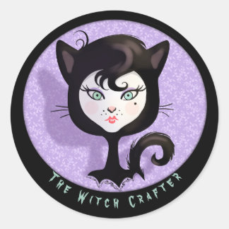 Heksenkunstenares Halloween magie Ronde Sticker