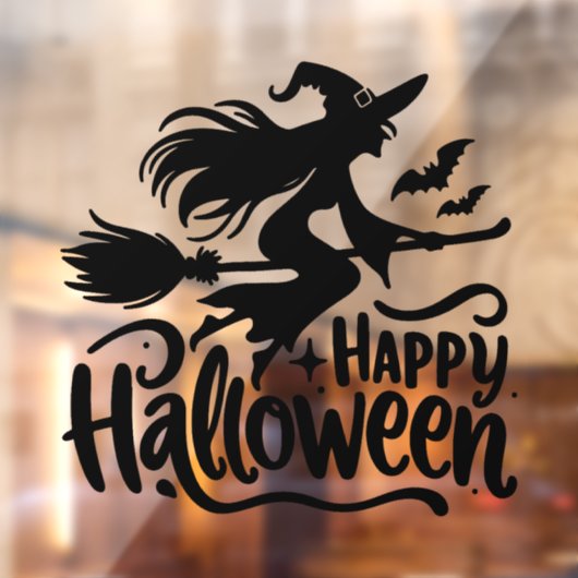 Heksenmaan Happy Halloween Raamsticker (Vel 2)